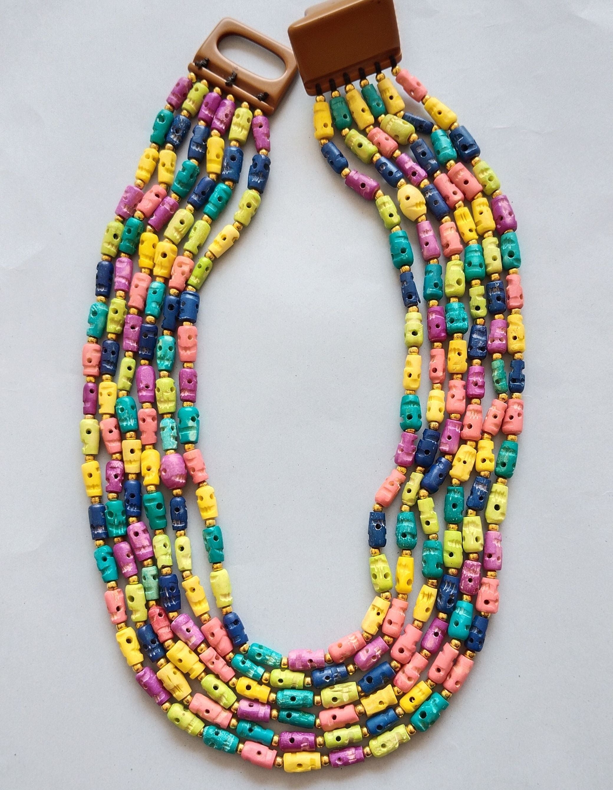 Amazon.com: Boho Rainbow Beaded Choker Necklace Beach Seed Beads Necklaces  for Women Teen Girls Multi Colorful Shell Pendant Bead Layered Neck Chain  Jewelry : Grocery & Gourmet Food